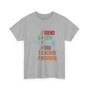 Custom T-Shirt - Father Role Model Tee, Gift for Dad, Unisex Cotton Shirt, Father's Day Present, Family Reunion Apparel, Everyday Wear by Mynameispod