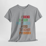 Custom T-Shirt - Father Role Model Tee, Gift for Dad, Unisex Cotton Shirt, Father's Day Present, Family Reunion Apparel, Everyday Wear by Mynameispod