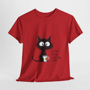 Custom T-Shirt - Feline Fine: Cat Humor Unisex Tee by Mynameispod
