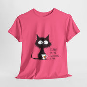 Custom T-Shirt - Feline Fine: Cat Humor Unisex Tee by Mynameispod