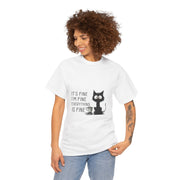 Custom T-Shirt - Feline Fine Tee: Humor for Cat Lovers! by Mynameispod