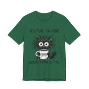 Custom T-Shirt - Fine & Funny Coffee Tee - Unisex Jersey Shirt by Mynameispod