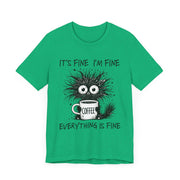 Custom T-Shirt - Fine & Funny Coffee Tee - Unisex Jersey Shirt by Mynameispod