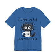 Custom T-Shirt - Fine & Funny Coffee Tee - Unisex Jersey Shirt by Mynameispod