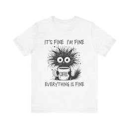 Custom T-Shirt - Fine & Funny Coffee Tee - Unisex Jersey Shirt by Mynameispod