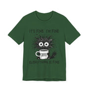 Custom T-Shirt - Fine & Funny Coffee Tee - Unisex Jersey Shirt by Mynameispod