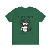 Custom T-Shirt - Fine & Funny Coffee Tee - Unisex Jersey Shirt by Mynameispod