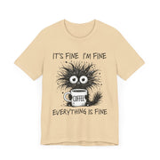 Custom T-Shirt - Fine & Funny Coffee Tee - Unisex Jersey Shirt by Mynameispod