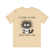 Custom T-Shirt - Fine & Funny Coffee Tee - Unisex Jersey Shirt by Mynameispod