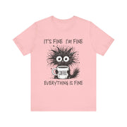 Custom T-Shirt - Fine & Funny Coffee Tee - Unisex Jersey Shirt by Mynameispod