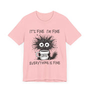 Custom T-Shirt - Fine & Funny Coffee Tee - Unisex Jersey Shirt by Mynameispod