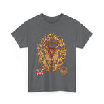 Custom T-Shirt - Flaming Cowboy Graphic Tee - Festival Ready! by Mynameispod