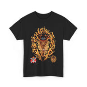 Custom T-Shirt - Flaming Cowboy Graphic Tee - Festival Ready! by Mynameispod