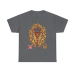 Custom T-Shirt - Flaming Cowboy Graphic Tee - Festival Ready! by Mynameispod