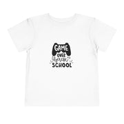 Custom Kids clothes - Game Over to School Toddler Tee - Fun Shirt for Back to School & Gamers by Mynameispod
