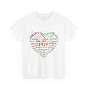 Custom T-Shirt - Heartwarming Pop Tee, Unisex Heavy Cotton Tee, Gift for Dad, Birthday Shirt, Father's Day Gift, Love & Family by Mynameispod