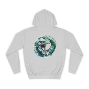 Custom Hoodie - Hoodie Haven: Fierce Snake Design for All by Mynameispod