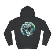 Custom Hoodie - Hoodie Haven: Fierce Snake Design for All by Mynameispod