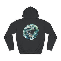 Custom Hoodie - Hoodie Haven: Fierce Snake Design for All by Mynameispod