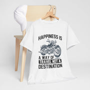 Custom T-Shirt - Joyful Journeys: Travel with a Happy Heart by Mynameispod