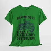 Custom T-Shirt - Joyful Journeys: Travel with a Happy Heart by Mynameispod