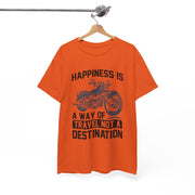 Custom T-Shirt - Joyful Journeys: Travel with a Happy Heart by Mynameispod