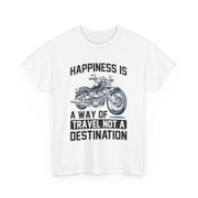 Custom T-Shirt - Joyful Journeys: Travel with a Happy Heart by Mynameispod