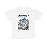 Custom T-Shirt - Joyful Journeys: Travel with a Happy Heart by Mynameispod