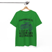 Custom T-Shirt - Joyful Journeys: Travel with a Happy Heart by Mynameispod