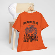 Custom T-Shirt - Joyful Journeys: Travel with a Happy Heart by Mynameispod