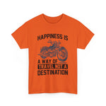 Custom T-Shirt - Joyful Journeys: Travel with a Happy Heart by Mynameispod