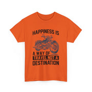 Custom T-Shirt - Joyful Journeys: Travel with a Happy Heart by Mynameispod