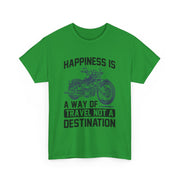 Custom T-Shirt - Joyful Journeys: Travel with a Happy Heart by Mynameispod