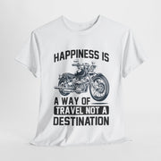 Custom T-Shirt - Joyful Journeys: Travel with a Happy Heart by Mynameispod