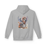 Custom Hoodie - Magical Winged Horse Fleece Hoodie, Unisex Hoodie, Cozy Sweatshirt, Fantasy Apparel, Gift for Animal Lovers, Unique Design by Mynameispod