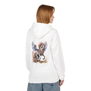 Custom Hoodie - Magical Winged Horse Fleece Hoodie, Unisex Hoodie, Cozy Sweatshirt, Fantasy Apparel, Gift for Animal Lovers, Unique Design by Mynameispod