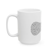 Custom Mug - Melodic Sips: Ceramic Guitar Vibes Mug by Mynameispod