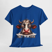 Custom T-Shirt - Moodless Cow Tee by Mynameispod