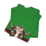 Custom T-Shirt - Moodless Cow Tee by Mynameispod