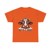 Custom T-Shirt - Moodless Cow Tee by Mynameispod