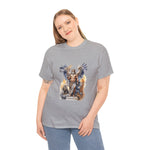 Custom T-Shirt - Mythical Guardian Unisex Heavy Cotton Tee, Graphic Tee, Angel Design Shirt, Fantasy Apparel, Gifts for Him/Her, Casual Wear by Mynameispod
