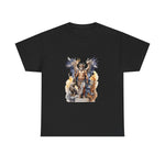 Custom T-Shirt - Mythical Guardian Unisex Heavy Cotton Tee, Graphic Tee, Angel Design Shirt, Fantasy Apparel, Gifts for Him/Her, Casual Wear by Mynameispod