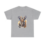 Custom T-Shirt - Mythical Guardian Unisex Heavy Cotton Tee, Graphic Tee, Angel Design Shirt, Fantasy Apparel, Gifts for Him/Her, Casual Wear by Mynameispod