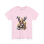 Custom T-Shirt - Mythical Guardian Unisex Heavy Cotton Tee, Graphic Tee, Angel Design Shirt, Fantasy Apparel, Gifts for Him/Her, Casual Wear by Mynameispod