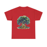 Custom T-Shirt - Nature - Inspired Unisex Heavy Cotton Tee - Majestic Tree Design by Mynameispod