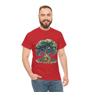 Custom T-Shirt - Nature - Inspired Unisex Heavy Cotton Tee - Majestic Tree Design by Mynameispod