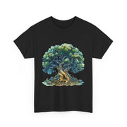 Custom T-Shirt - Nature - Inspired Unisex Heavy Cotton Tee - Majestic Tree Design by Mynameispod