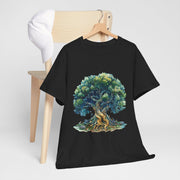 Custom T-Shirt - Nature - Inspired Unisex Heavy Cotton Tee - Majestic Tree Design by Mynameispod