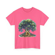 Custom T-Shirt - Nature - Inspired Unisex Heavy Cotton Tee - Majestic Tree Design by Mynameispod