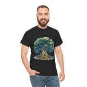 Custom T-Shirt - Nature - Inspired Unisex Heavy Cotton Tee - Majestic Tree Design by Mynameispod